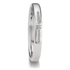 Partnerringe 750/18K hvidguld Diamant 0.08 ct, 11 Sten , tw-vsi