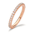 Memory ring Sølv Zirconia rose forgyldt