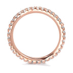 Memory ring Sølv Zirconia rose forgyldt