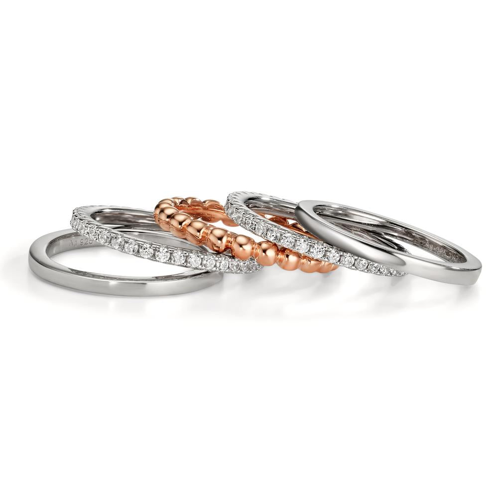 Ringe Sølv Zirconia