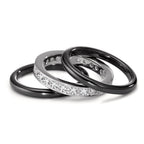 Ringe 750/18K hvidguld, Keramik Diamant 1 ct, 25 Sten , [Brillant]