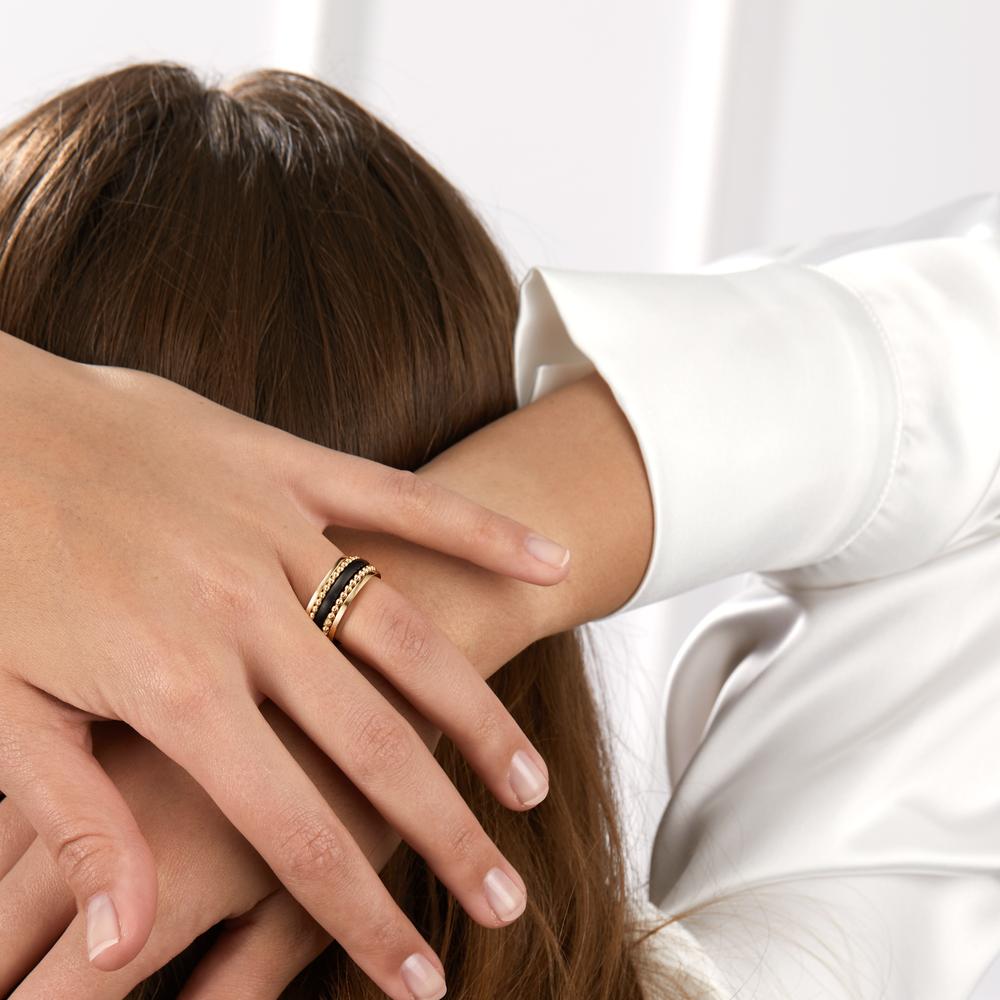 Ringe 585/14K guld, Keramik