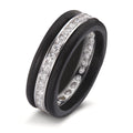 Ringe 750/18K hvidguld, Kulstof Diamant 1 ct, 28 Sten , w-si