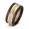 Ringe 750/18K guld, Kulstof Diamant 0.25 ct, 50 Sten , w-si