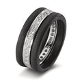 Ringe 750/18K hvidguld, Kulstof Diamant 0.50 ct, 35 Sten , w-si