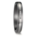 Partnerringe 999 tantal, 950 platin Diamant 0.017 ct, 5 Sten , w-si