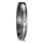 Partnerringe 999 tantal, 950 platin Diamant 0.017 ct, 5 Sten , w-si