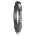 Partnerringe 999 tantal, 950 platin Diamant 0.035 ct, 5 Sten , w-si
