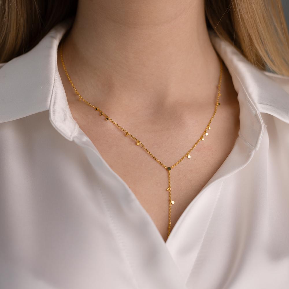 Collier Sølv gul forgyldt 46-51 cm