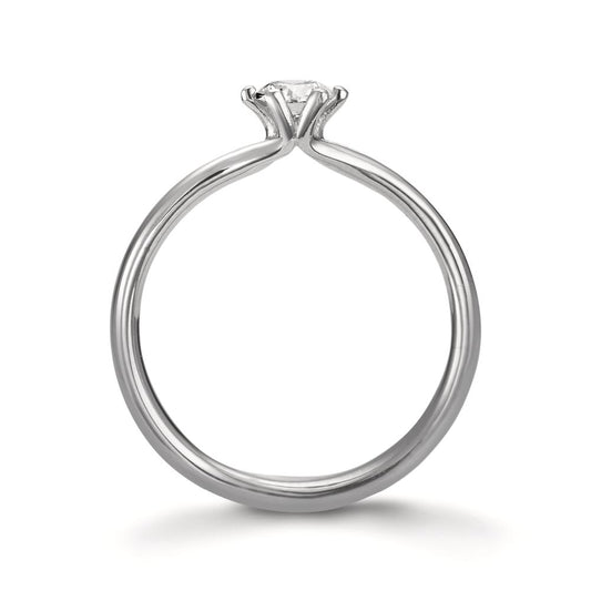 Solitaire ring 950 platin Diamant 0.30 ct, w-si, GIA