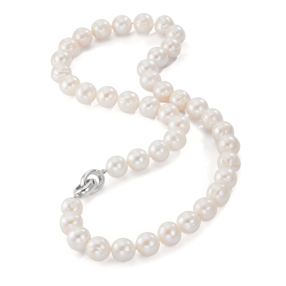 Collier Sølv Ferskvands kulturperle hvid, 12 mm 48 cm