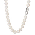 Collier Sølv Ferskvands kulturperle hvid, 12 mm 50 cm