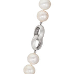 Collier Sølv Ferskvands kulturperle hvid, 12 mm 50 cm