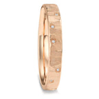 Partnerringe 750/18K roseguld Diamant 0.026 ct, 13 Sten , w-vsi