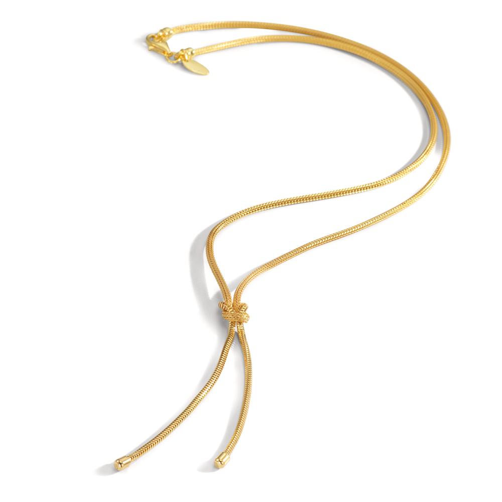 Collier Sølv gul forgyldt Node 50 cm