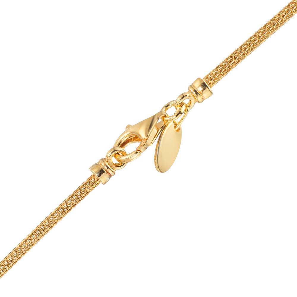 Collier Sølv gul forgyldt Node 50 cm