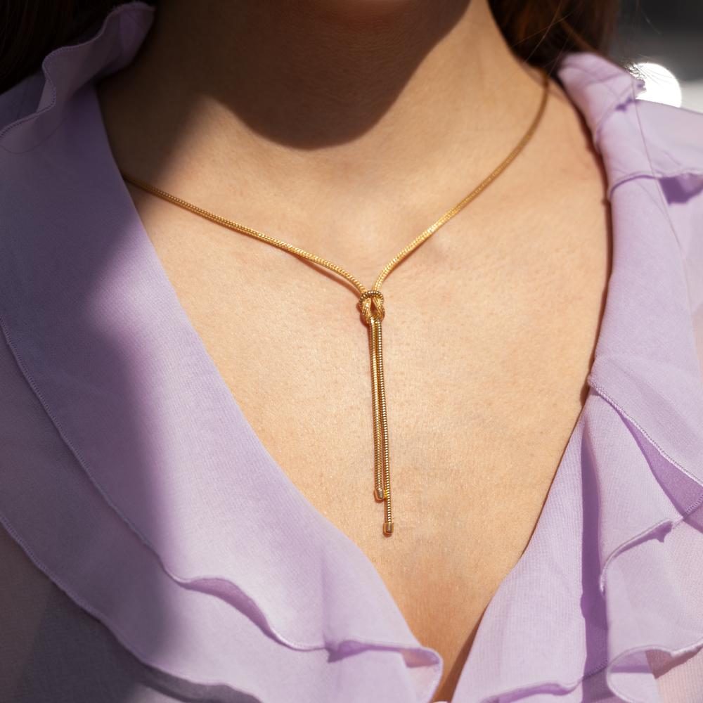 Collier Sølv gul forgyldt 50 cm