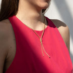 Collier Sølv gul forgyldt Node 50 cm