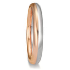 Partnerringe 750/18K hvidguld, 750/18K roseguld