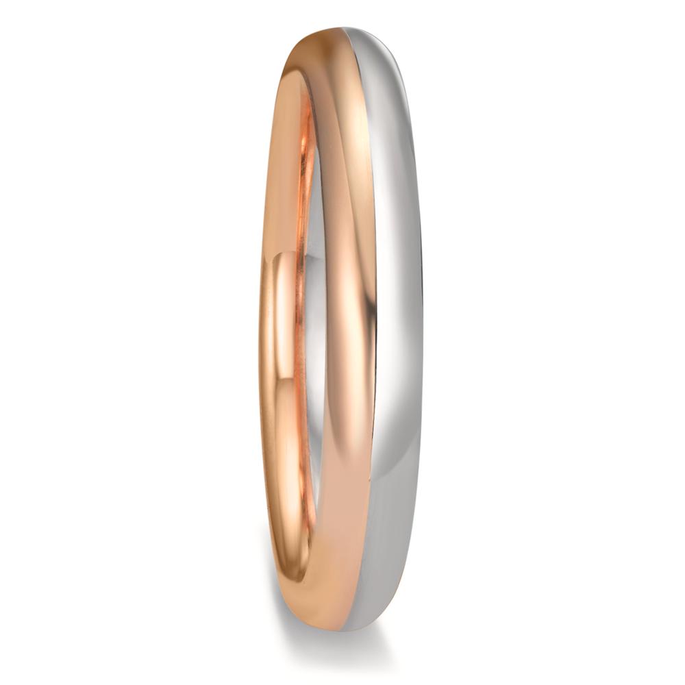 Partnerringe 750/18K hvidguld, 750/18K roseguld