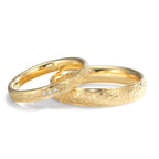 Partnerringe 750/18K guld Diamant 0.015 ct, 3 Sten , tw-vsi