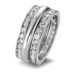 Ring sæt 750/18K hvidguld Zirconia