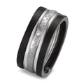 Ring sæt 750/18K hvidguld, Titanium Diamant 0.014 ct, w-si