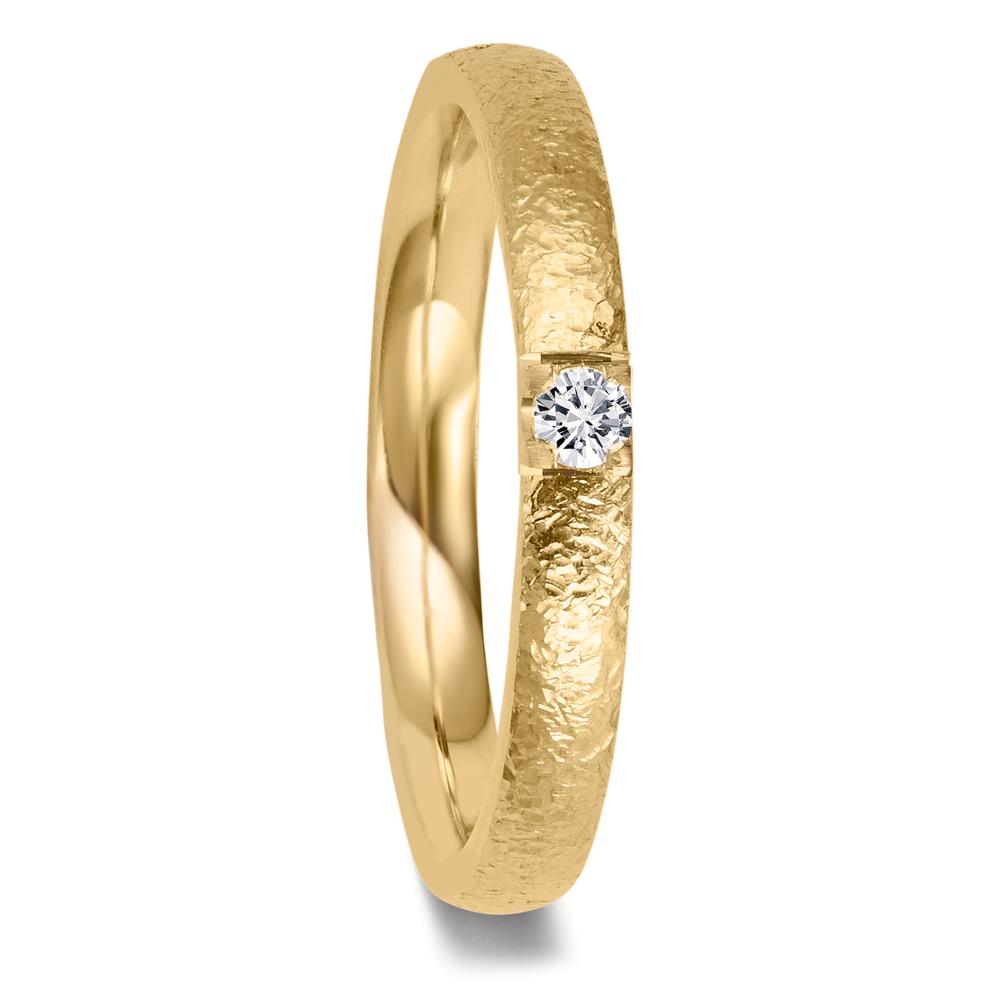 Partnerringe 750/18K guld Diamant 0.09 ct, w-vsi