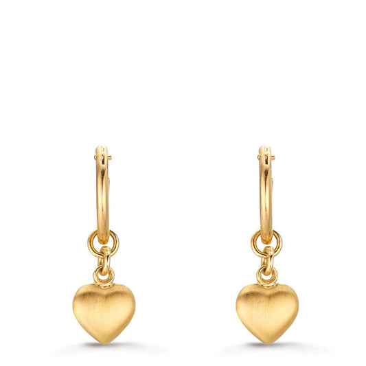 Kreol med krog 750/18K guld Hjerte