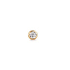 Ørestik 1 stk 750/18K guld Zirconia Ø3 mm
