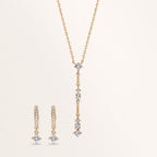 Click kreoler Bronze Zirconia 22 Sten forgyldt