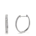 Click kreoler 750/18K hvidguld Diamant 0.25 ct, 84 Sten , w-si