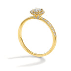Memory ring 750/18K guld Diamant 0.50 ct, w-si Ø6.5 mm