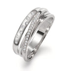 Ringe 750/18K hvidguld Diamant 0.11 ct, w-si