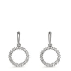 Øreringe 750/18K hvidguld Diamant 0.33 ct, w-si Ø12.5 mm