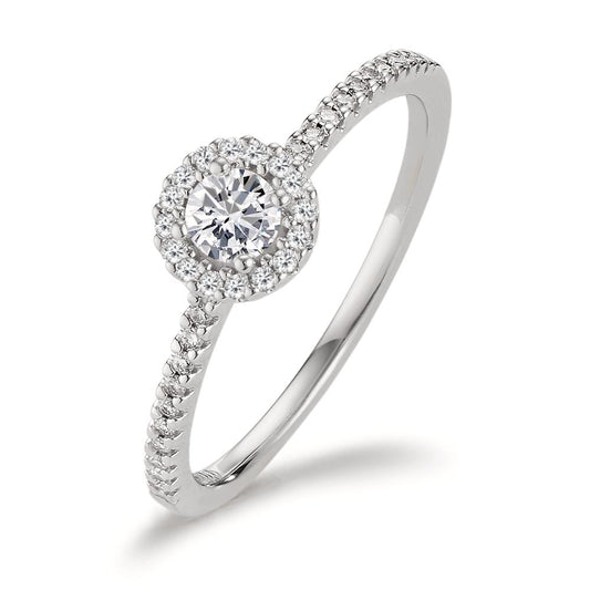 Ringe 750/18K hvidguld Diamant 0.30 ct, w-si Ø6 mm