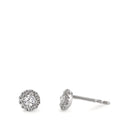 Ørestikker 750/18K hvidguld Diamant 0.24 ct, w-si Ø5 mm