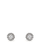 Ørestikker 750/18K hvidguld Diamant 0.24 ct, w-si Ø5 mm