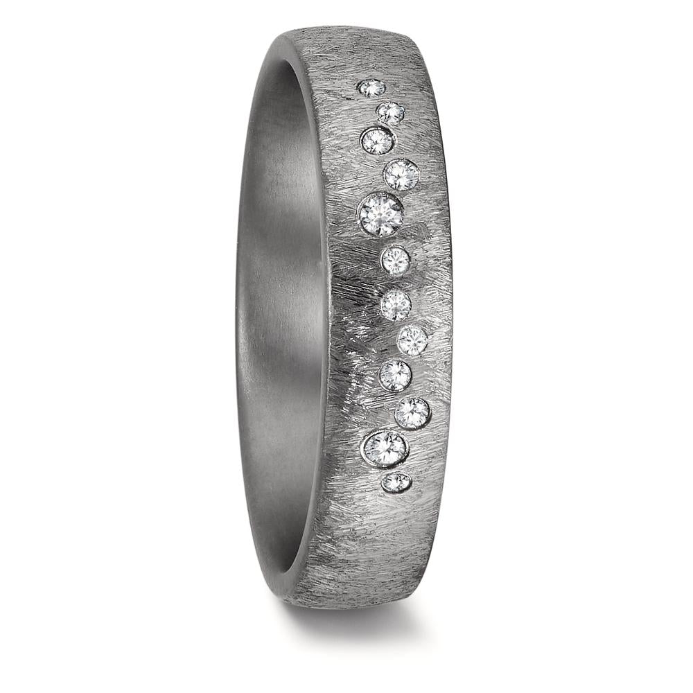 Partnerringe 999 tantal Diamant 0.104 ct, 12 Sten , w-si
