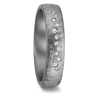 Partnerringe 999 tantal Diamant 0.104 ct, 12 Sten , w-si