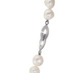 Collier Sølv Ferskvands kulturperle, 10.5 mm 49 cm