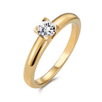 Solitaire ring 750/18K guld Diamant 0.30 ct, w-si