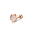 Piercing Sølv rose forgyldt Ø5.3 mm