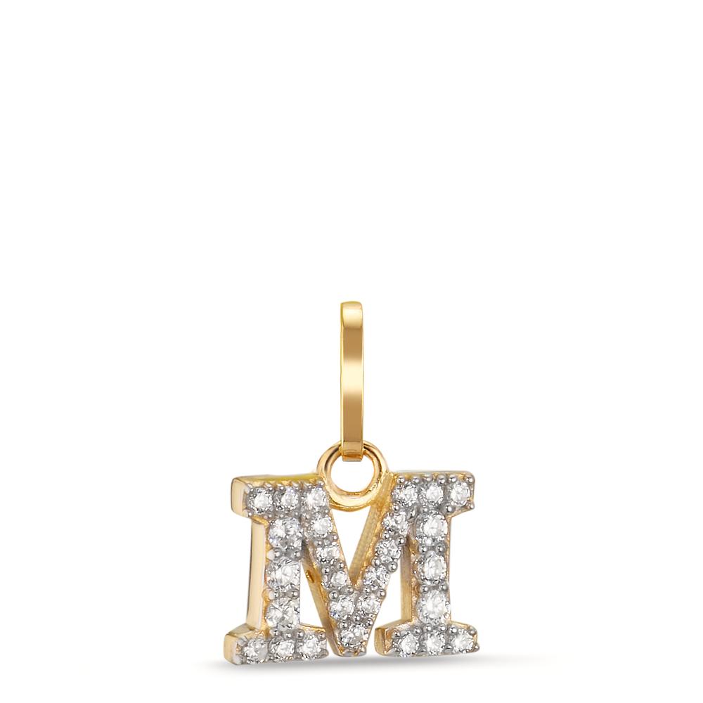 Vedhæng 375/9K guld Zirconia