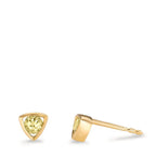 Ørestikker 585/14K guld Peridot 0.24 ct, 2 Sten Ø4.5 mm