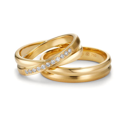 Partnerringe 750/18K guld