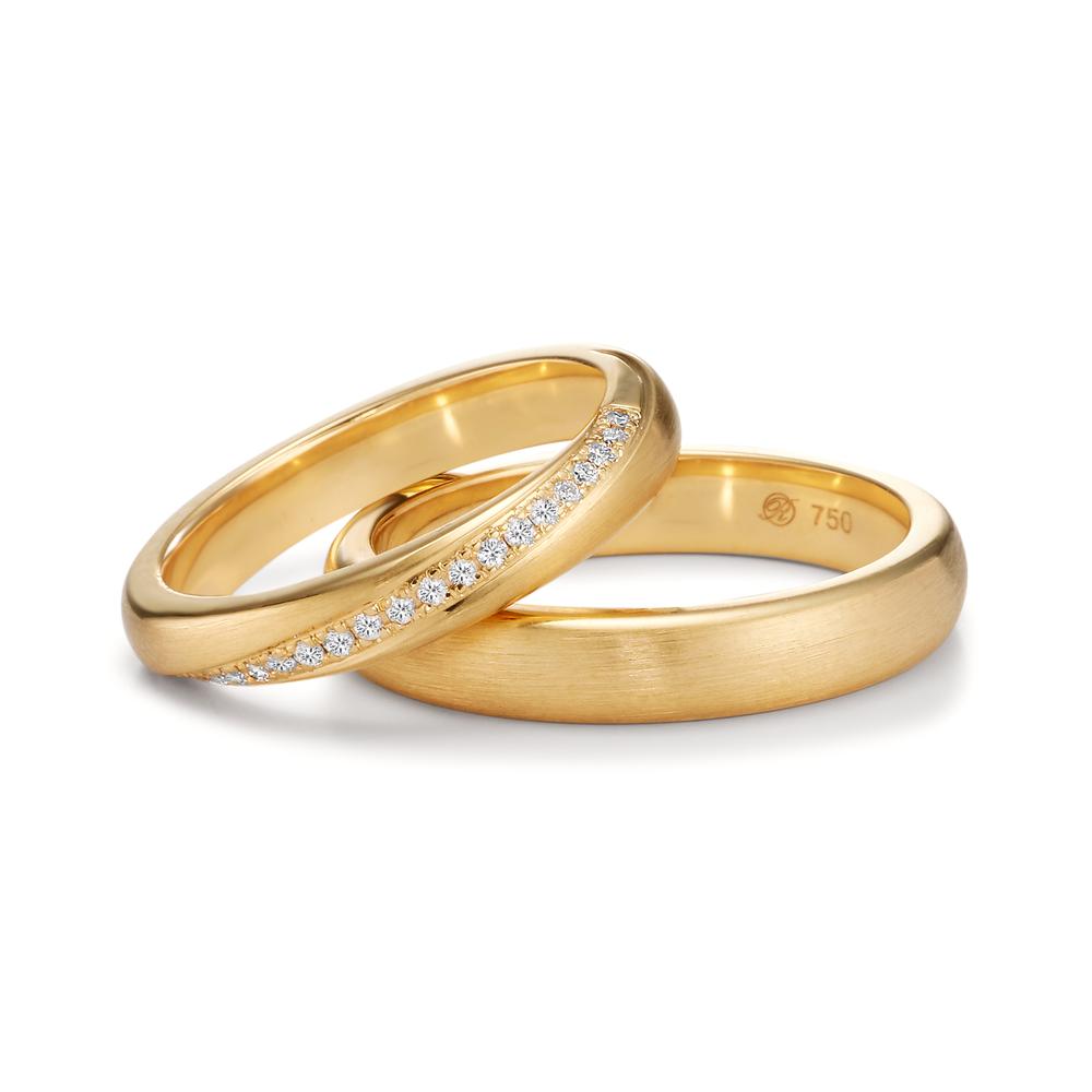 Partnerringe 750/18K guld