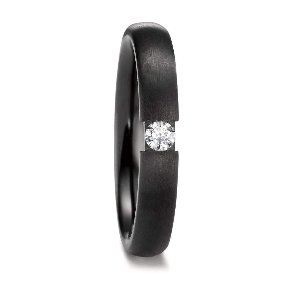 Partnerringe Zirkonium Diamant 0.09 ct, w-si