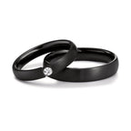 Partnerringe Zirkonium Diamant 0.09 ct, w-si