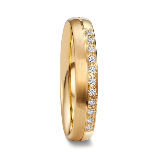 Partnerringe 750/18K guld Diamant 0.055 ct, 11 Sten , tw-vsi